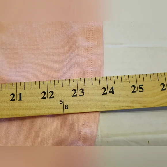 Democracy Women's Peach Palm Tree Print Top Sz M - Picture 4 of 5